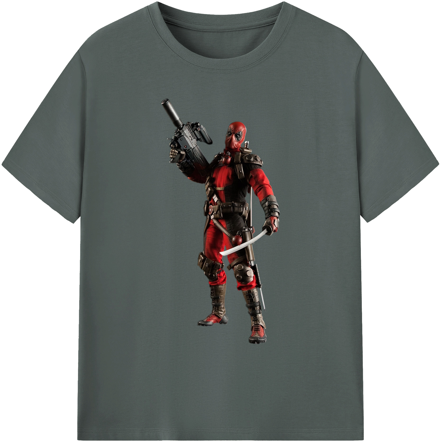 （画像用） Deadpool デッドプール 綿100％ メンズ半袖Tシャツ｜肌触りやわらか＆通気性